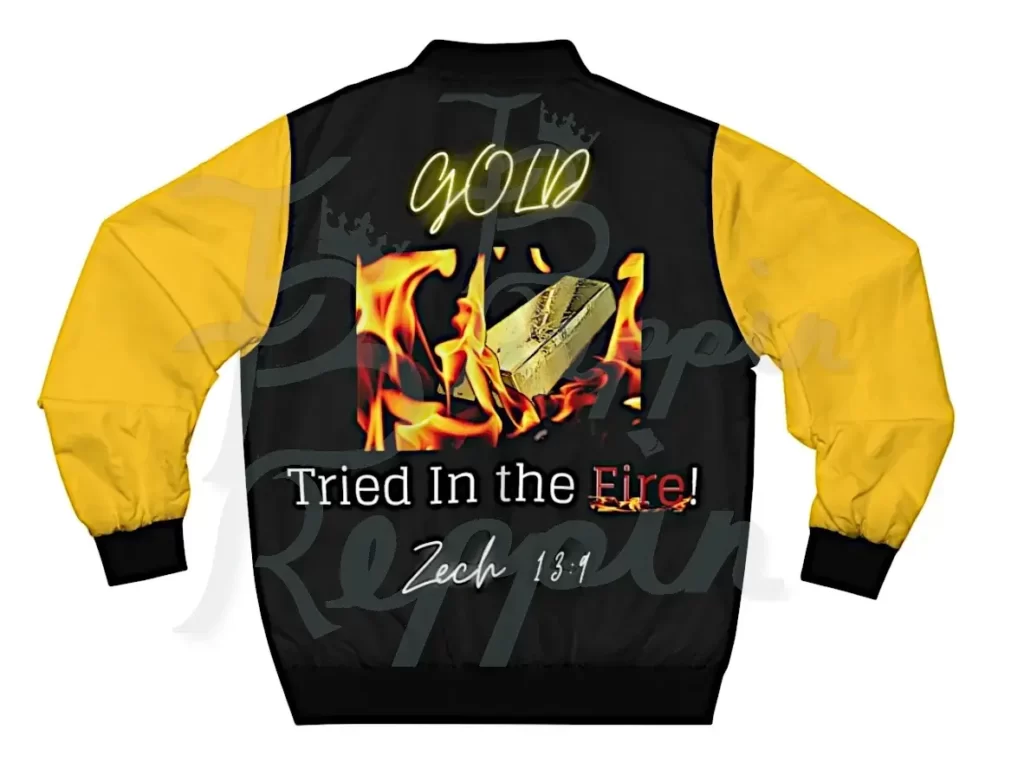 Gold Tried In The Fire Jacket - Back View